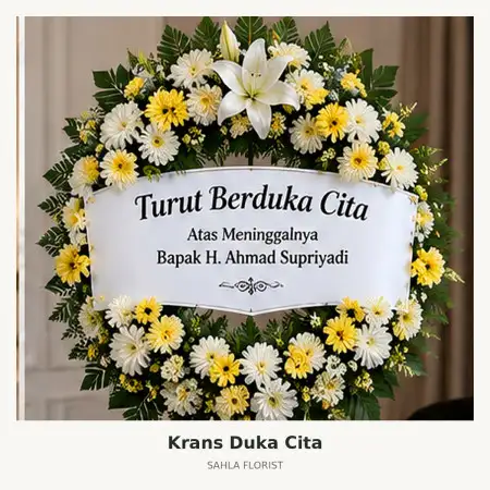 Krans Bunga Duka Taman